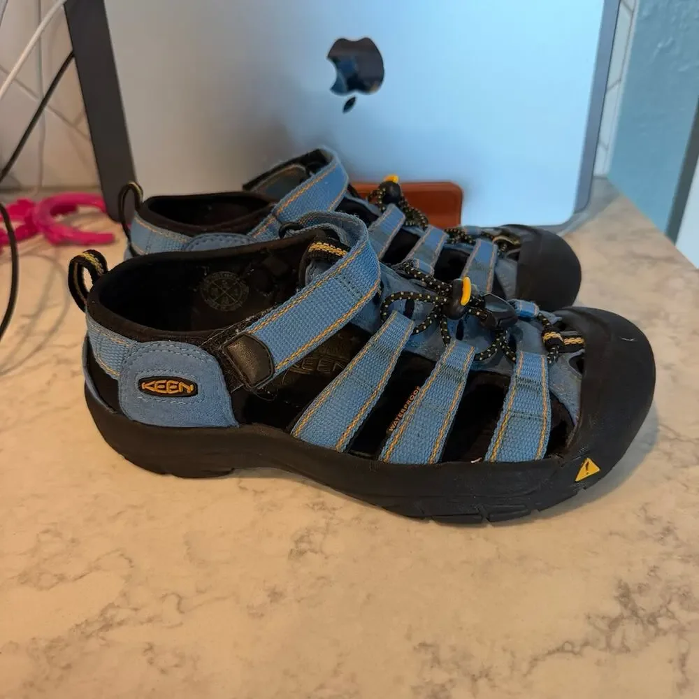 Keen Hiking Sandals Blue Black Orange Size 5